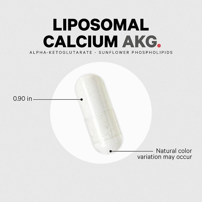 Codeage Liposomal Calcium Akg Supplement - Calcium Alpha-Ketoglutarate - 2-Month Supply - Liposomal Delivery - 1 Capsule Per Serving