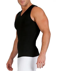 Instaslim Men's Power Mesh Compression Sleeveless V-Neck Shirt