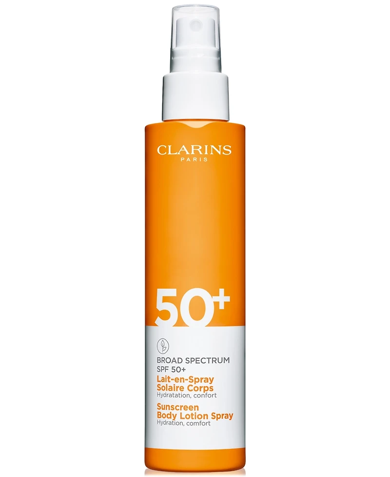 Clarins Sunscreen Body Lotion Spray Broad Spectrum Spf 50+, 5 oz.