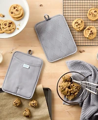 Town & Country Living Basics Silicone Basketweave Pot Holders, Set of 2