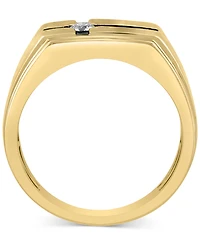 Effy Men's Diamond East-West Cross Ring (1/6 ct. t.w.) in 14k Gold