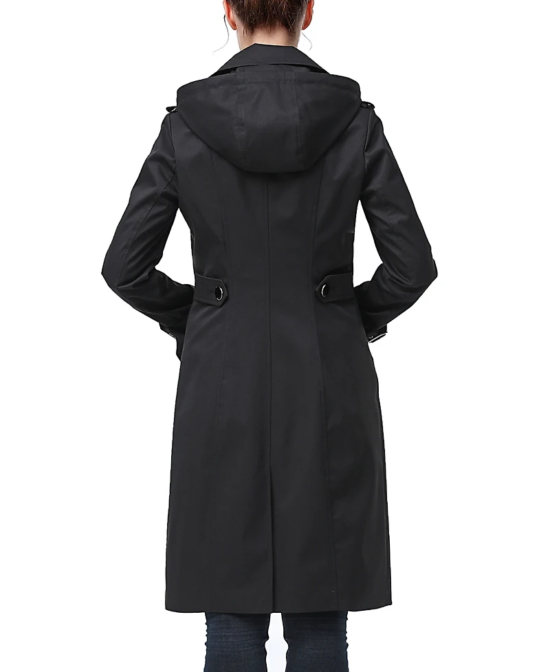kimi + kai Women's Emma Water Resistant Hooded Trench Coat