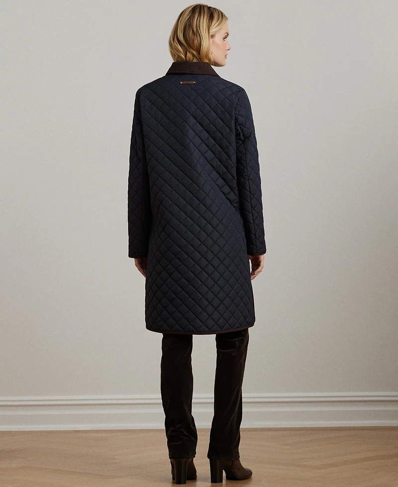 Lauren Ralph Lauren Women's Collared Quilted Coat