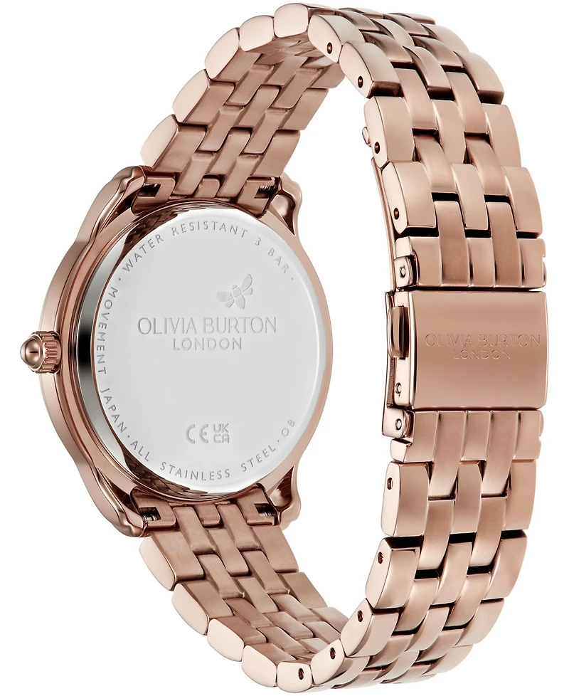 Olivia Burton Women's Starlight Rose Gold-Tone Stainless Steel Watch 36mm