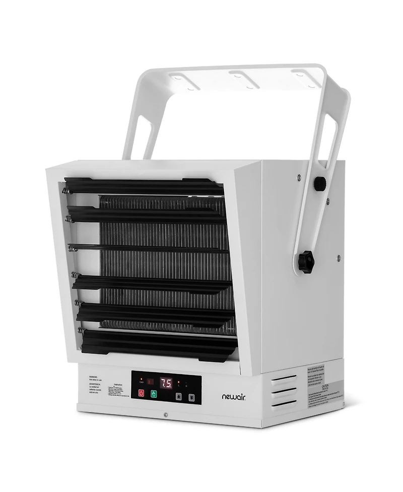 Newair Hardwired 240v Electric Workshop Garage Heater 10,000W Powerful Fan-Forced Rapid Heat for Ceiling, Wall or Counter Mount,Heats up to 1605 sq.ft