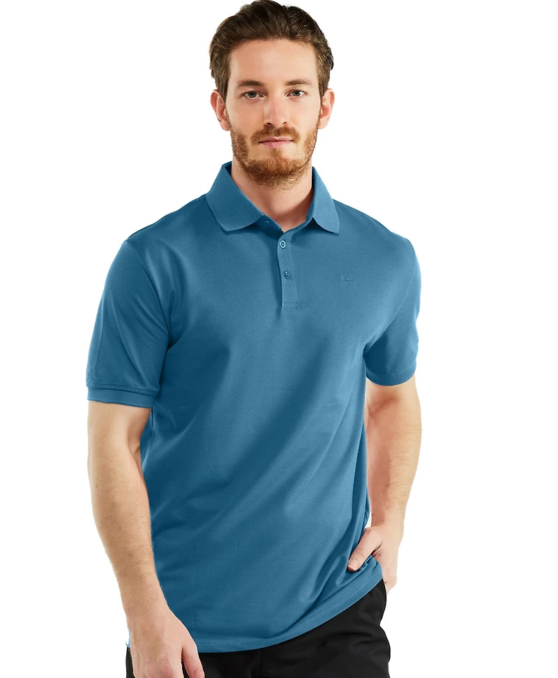 Men's Classic-Fit Cotton-Blend Pique Polo Shirt