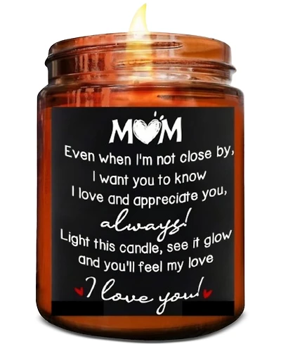 Lovery "Love You Mom" Lavender-Scented Soy Wax Candle, 10 oz.