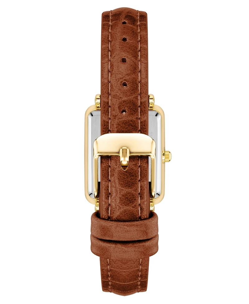 Anne Klein Women's Quartz Brown Leather Band Watch, 24mm
