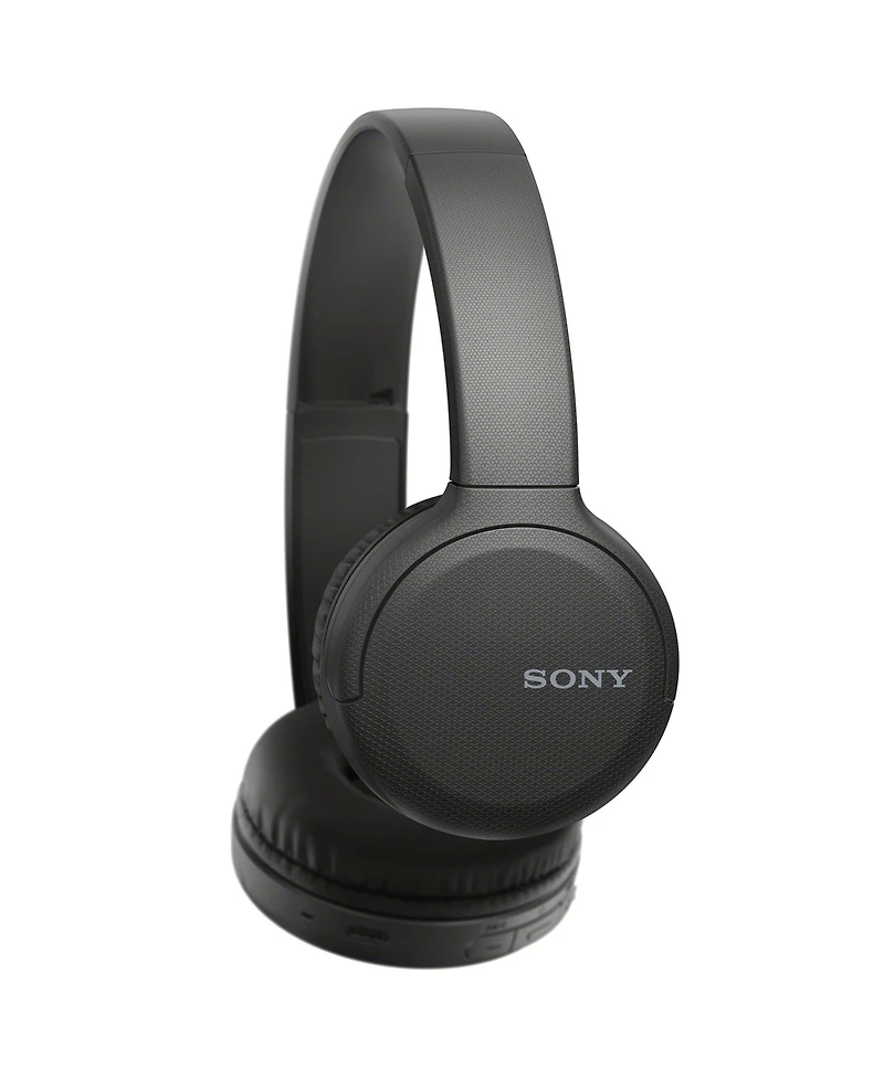 Sony Wh-CH510 Wireless On-Ear Headphones (Black) with Hardshell Case Bundle
