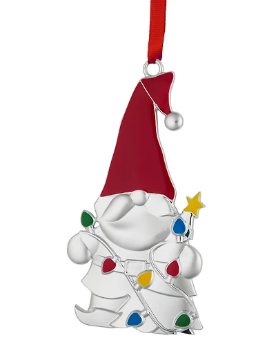 Nambe Silver-Plate Gnome Hanging Holiday Ornament