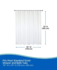 Kenney Medium Weight Peva Shower Curtain Liner