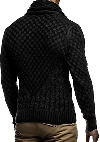 Leif Nelson Men's Chunky Knit Pullover Sweater