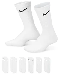 Nike Big Kids' Cushioned Crew Socks, 6 Pairs