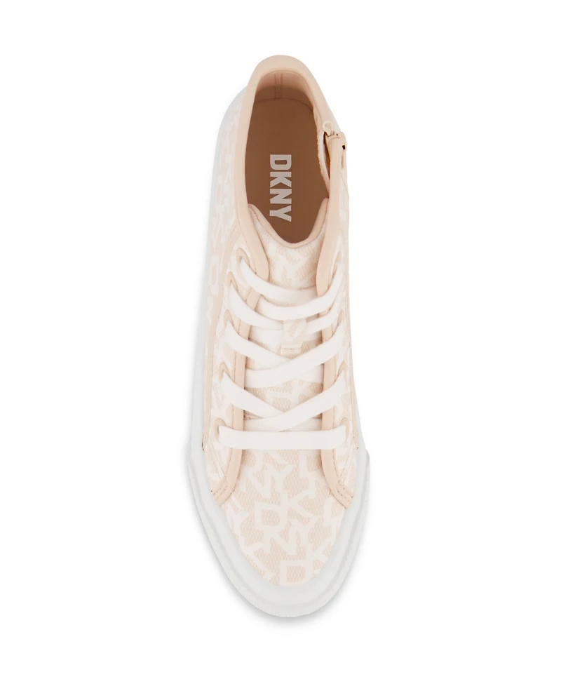Dkny Little and Big Girls Katie Tall Platform High Top Sneaker