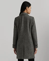 Lauren Ralph Petite Notched-Collar Walker Coat