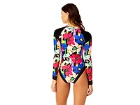 Coppersuit Women's Zip Front Rashguard One Piece Swimsuit