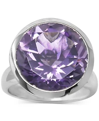 Amethyst Bezel Statement Ring (9 ct. t.w.) in Sterling Silver