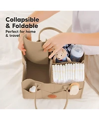 KeaBabies Original Baby Diaper Caddy Organizer, Large Storage Organizer for Nursery, Changing Table