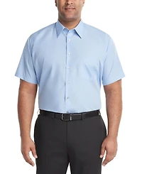 Van Heusen Men's Big & Tall Poplin Short Sleeve Dress Shirt