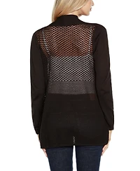 Belldini Women's Hi-Low Open-Front Swing Cardigan Sweater