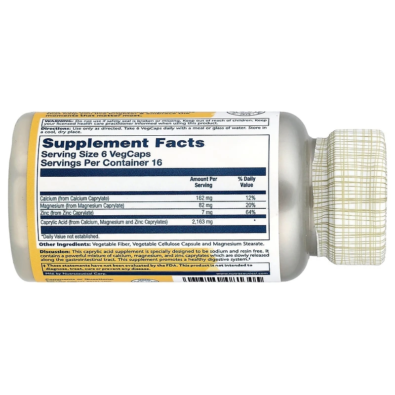 Solaray Capryl - 100 VegCaps