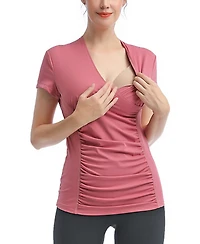 kimi + kai Maternity V-Neck Nursing Active Tee
