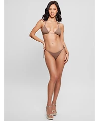 Guess Women's Rhinestone Triangle Bikini Top