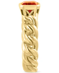 Effy Citrine Chain Link Statement Ring (1-1/2 ct. t.w.) in Gold-Plated Sterling Silver