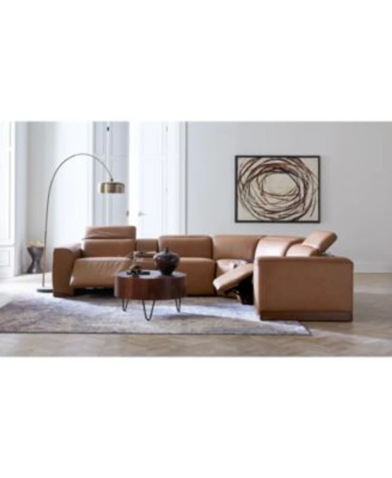 Lovro Leather Sectional Collection Created For Macys