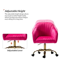 Velvet Home Office Desk Chair Height Adjustable