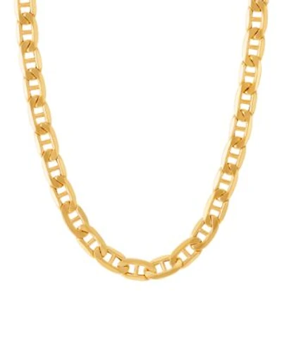 Italian Gold Polished Mariner Link Chain Necklace Collection In 14k Gold 5.5mm