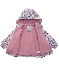 Rokka&Rolla Toddler Girls Fleece Lined Windbreaker Rain Jacket