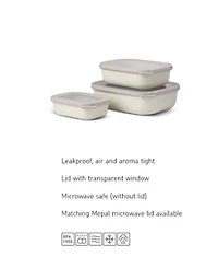 Mepal Cirqula 3Pc. Rectangular Shallow Multi Bowl Set