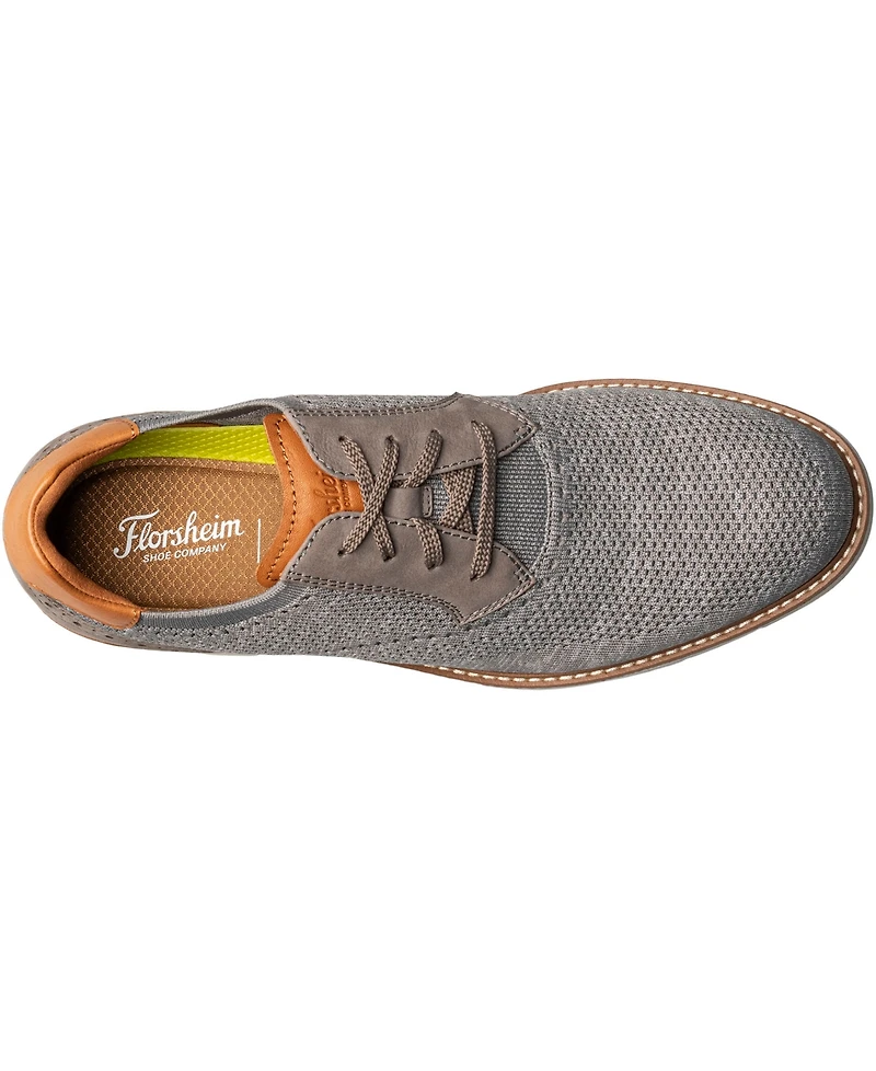 Florsheim Men's Vibe Knit Plain Toe Oxford Dress Casual Sneaker