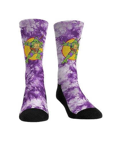 Rock Em Socks Unisex Teenage Mutant Ninja Turtles Donatello Tie-Dye Crew