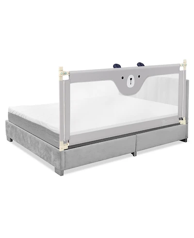 Slickblue Vertical Lifting Baby Bedrail Guard with Double Safety Child Lock