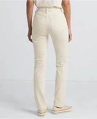 Lands' End Women's Tall Recycled Denim Mid Rise Straight Leg Jeans