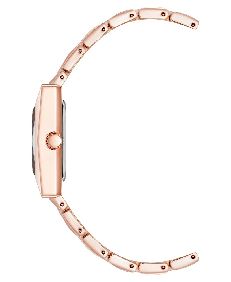 Anne Klein Women's Quartz Rose Gold-Tone Alloy Link Bracelet Watch, 20.5mm