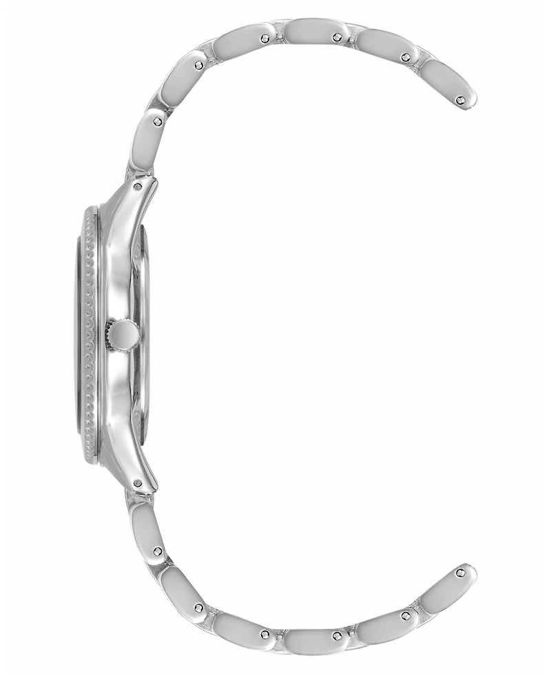 Anne Klein Women's Quartz Silver-Tone Alloy Link Bracelet Watch, 30mm