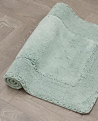 Laura Ashley Ruffled Cotton Bath Rug, 20" x 34"