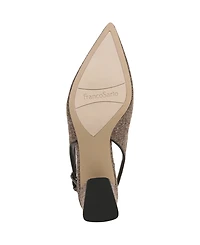 Franco Sarto Women's Racer Pointed Toe Block Heel Slingback Pumps
