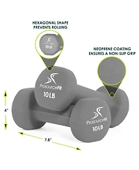 Neoprene Dumbbells, 10lbs, Set of 2