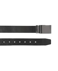 Steve Madden 35mm Cut Edge Plaque Buckle Belt