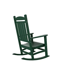 All-Weather Outdoor Patio Poly Classic Porch Rocking Chair (Set of 2)