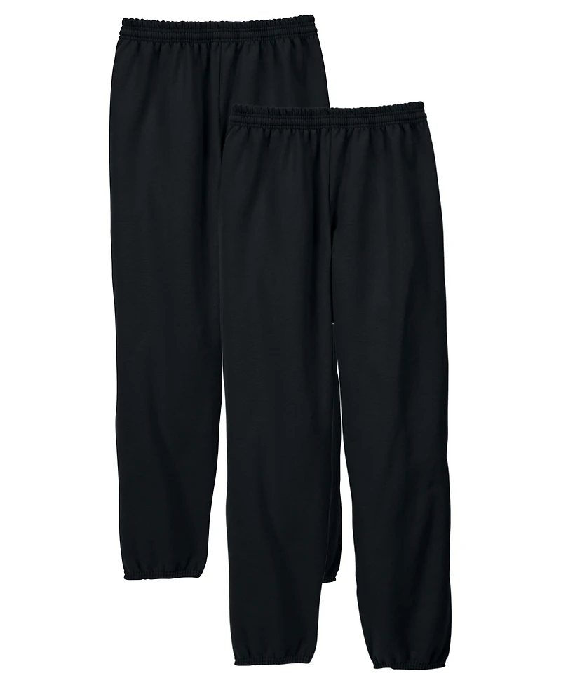 Hanes EcoSmart Men's 32" Fleece Sweatpants, 2-Pack