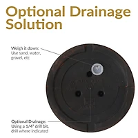 Elizabeth 16" Double-Walled Polyresin Ribbed Urn Outdoor Planter - Uv-Resistant Rust Finish - Set of 4