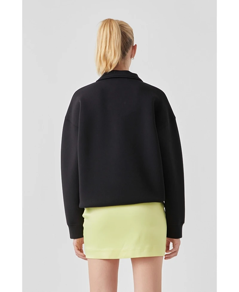 Grey Lab Women's Scuba Sweatshirt