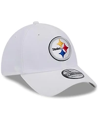 New Era Men's White Pittsburgh Steelers Main 39Thirty Flex Hat