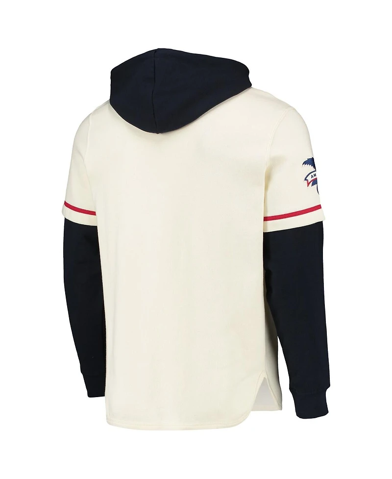 47 Brand Men's Cream Boston Red Sox Trifecta Shortstop Pullover Hoodie