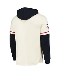 47 Brand Men's Cream Boston Red Sox Trifecta Shortstop Pullover Hoodie